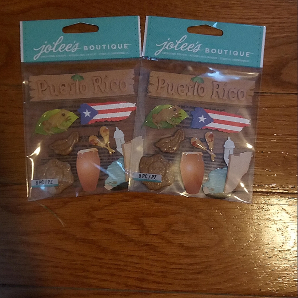 Set of Puerto Rico stickers